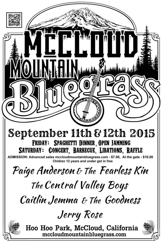 McCloud Mountain Bluegrass - September 11th & 12th 2015